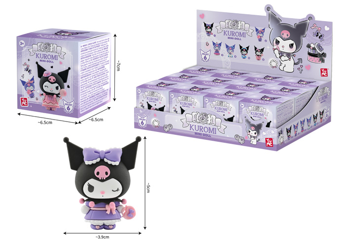 YUME Hello Kitty & Friends – Mini Doll Kuromi Birthday Party Series 5cm In Blind Box (cm xx H) 6ass…x12